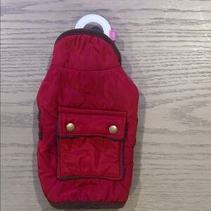 Red Quilted Pet Jacket
